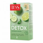 Чай TESS (Тесс) 'Get Detox', зеленый с пряностями и цитрусом, 20 пакетиков по 1,5 г, 1669-12