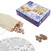 'Родное лото' классическое с деревянными бочонками, в картонной упаковке, ЗОЛОТАЯ СКАЗКА, 664710
