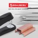 Скобы для степлера медное покрытие №24/6, 1000 штук, BRAUBERG 'EXTRA', до 30 листов, 229303