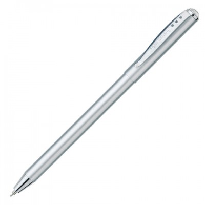 Ручка подарочная шариковая PIERRE CARDIN 'Actuel', корпус серебряный, алюминий, хром, синяя, PC0701BP