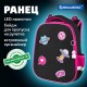 Ранец BRAUBERG PREMIUM, 2 отделения, с брелоком, 'Space sweets', LED-ЛАМПОЧКИ, 38х29х16 см, 272020