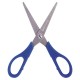 Ножницы BRAUBERG для левши 'Left hand', 170 мм, синие, 2-х сторонняя заточка, 236785