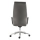 Кресло офисное BRABIX PREMIUM 'Jazz EX-757', синхромеханизм, алюминий, экокожа, серое, 532490