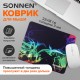 Коврик для мыши SONNEN 'SMOKE', резина + ткань, 220х180х3 мм, 513289