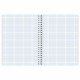 Тетрадь А5, 48 л., BRAUBERG, гребень, клетка, матовая ламинация, 'Knowledge' (микс в спайке), 405324
