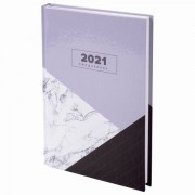 Ежедневник датированный 2021 А5 (145х215 мм), ламинированная обложка, STAFF, 'Стиль', 111821