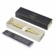 Ручка шариковая PARKER 'Jotter XL Monochrome Gold GT', корпус золотой, нержавеющая сталь, синяя,2122754