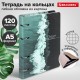 Тетрадь на кольцах А5 160х212 мм, 120 листов, картон, матовая ламинация, клетка, BRAUBERG, 'Relax', 404725