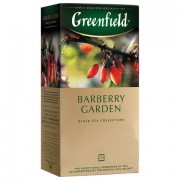 Чай GREENFIELD (Гринфилд) 'Barberry Garden', черный, со вкусом барбариса, 25 пакетиков в конвертах по 2 г, 0710