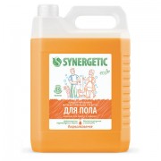 Средство для мытья пола и поверхностей 5 л SYNERGETIC, c дезинфицирующим эффектом, биоразлагаемое, 101500