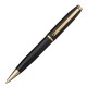 Ручка подарочная шариковая GALANT 'ABRIS', корпус черный, золотистые детали, узел 0,7 мм, синяя, 143500