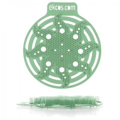 Коврики-вставки для писсуара, ЭКОС (POWER-SCREEN), на 30 дней каждый, комплект 2 шт., аромат 'Сосна', цвет зеленый, PWR-9G
