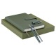 Ежедневник в подарочном наборе 5 в 1, А5, 145x212 мм, BRAUBERG 'President', под кожу, 160 листов, зеленый, 116855