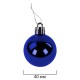 Шары ёлочные 30 шт., 4 см, 'Solid Color', пластик, СИНИЕ, глянец, ЗОЛОТАЯ СКАЗКА, 592495