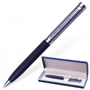 Ручка подарочная шариковая GALANT 'Empire Blue', корпус синий с серебристым, хромированные детали, пишущий узел 0,7 мм, синяя, 140961