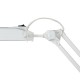 Настольная лампа светильник Дельта на струбцине, ЛЮМИНЕСЦЕНТНАЯ, цоколь 2G7, 11 Вт, белый