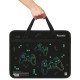 Папка на молнии с ручками BRAUBERG А4, 1 отделение, пластик, 80 мм, 'Pixel gamepad', 274497