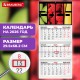 Календарь квартальный на 2026 г., 3 блока, 3 гребня, бегунок, офсет, BRAUBERG, 'Фрукты', 116775