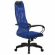 Кресло офисное МЕТТА 'SU-B-8' пластик, ткань-сетка, сиденье мягкое, синее