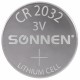 Батарейка литиевая CR2032, КОМПЛЕКТ 5 шт. 'таблетка, дисковая', SONNEN Lithium, в блистере, 455504