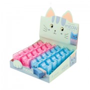 Ластик BRUNO VISCONTI 'Meow', 30х47х21 мм, цвет ассорти, 42-0086