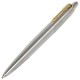 Ручка шариковая PARKER 'Jotter Core Stainless Steel GT', корпус серебро, позолота, синяя, 1953182