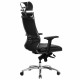 Кресло офисное МЕТТА 'SAMURAI' KL-3.05, с подголовником, экокожа, черное