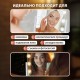 Зеркало для макияжа гримерное с подсветкой, 12 LED-ламп, 3 режима свечения, размер 29х38 см, работа от сети 220V, цвет белый, BRABIX, 609336
