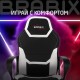 Кресло компьютерное BRABIX 'Alpha GM-018', ткань/экокожа, черное/белое, 532640, GM-018_532640