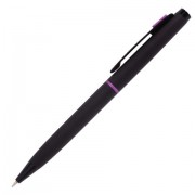 Ручка бизнес-класса шариковая BRAUBERG Nota, СИНЯЯ, корпус черный, трехгранная, линия, 143488