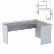 Стол компактный ЧАСТЬ 2 'Арго', 1600х1200х760 мм, правый, серый
