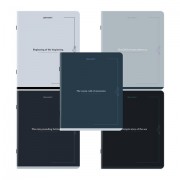 Тетради ДЭК А5 48 л. КОМПЛЕКТ 5 шт. BRAUBERG скоба, клетка, SoftTouch, 'Vintage', 404909