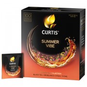 Чай CURTIS 'Summer Vibe', черный с мятой и ароматом цитрусовых, 100 пакетиков в конве, 102558
