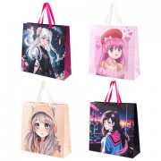 Пакет подарочный НАБОР 4 штуки, 30х10х30 см, 'Anime', ламинированный, ЗОЛОТАЯ СКАЗКА, 700868