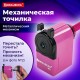 Точилка механическая BRAUBERG 'JET', металлический механизм, корпус розовый, 229568