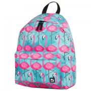 Рюкзак BRAUBERG, универсальный, сити-формат, 'Фламинго', 20 литров, 41х32х14 см, 228854