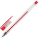 Ручка гелевая STAFF 'Basic' GP-789, КРАСНАЯ, корпус прозрачный, хромированные детали, узел 0,5 мм, 142790