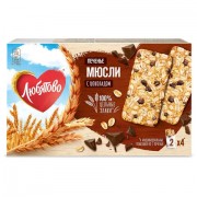 Печенье злаковое ЛЮБЯТОВО 'Мюсли' с шоколадом, 120 г, 7200036000_2600