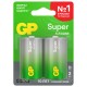 Батарейки КОМПЛЕКТ 2 шт., GP Super G-Tech, D (LR20, 13А), алкалиновые, блистер, 13A-2CR2