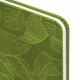 Еженедельник датированный 2023 МАЛЫЙ ФОРМАТ 95х155 мм А6, BRAUBERG 'Foliage', под кожу, зеленый, 113980