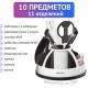 Канцелярский набор BRAUBERG 'ULTRA', 10 предметов, вращающаяся конструкция, черно-белый, блистер, 236954