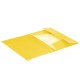 Папка на резинках BRAUBERG 'Office', желтая, до 300 листов, 500 мкм, 228082