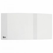 Обложка ПП со штрихкодом для рабочих тетрадей и прописей, 70 мкм, 220х460 мм, универсальная, прозрачная, ПИФАГОР, 229345