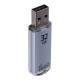 Флеш-диск 32 GB, SMARTBUY V-Cut, USB 2.0, металлический корпус, серебристый, SB32GBVC-S