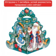 Подарок новогодний 'Елка', 700 г, НАБОР конфет, картонная упаковка, УБ0418