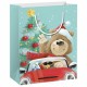 Пакет подарочный (1штука) новогодний 18х10х23см, 'Christmas Animals', ассорти, ЗОЛОТАЯ СКАЗКА, 591955