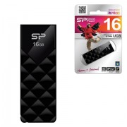 Флеш-диск 16 GB, SILICON POWER Ultima U03, USB 2.0, черный, SP16GBUF2U03V1K