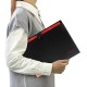 Папка-органайзер на кнопке 5 отделений, BRAUBERG 'Extra', А4, черная с красным, 274095
