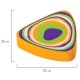 Ластик ПИФАГОР 'Дельта', 31х31х7 мм, ассорти, треугольный, 223616