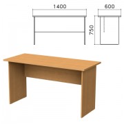 Стол письменный 'Монолит', 1400х600х750 мм, цвет бук бавария, СМ22.1